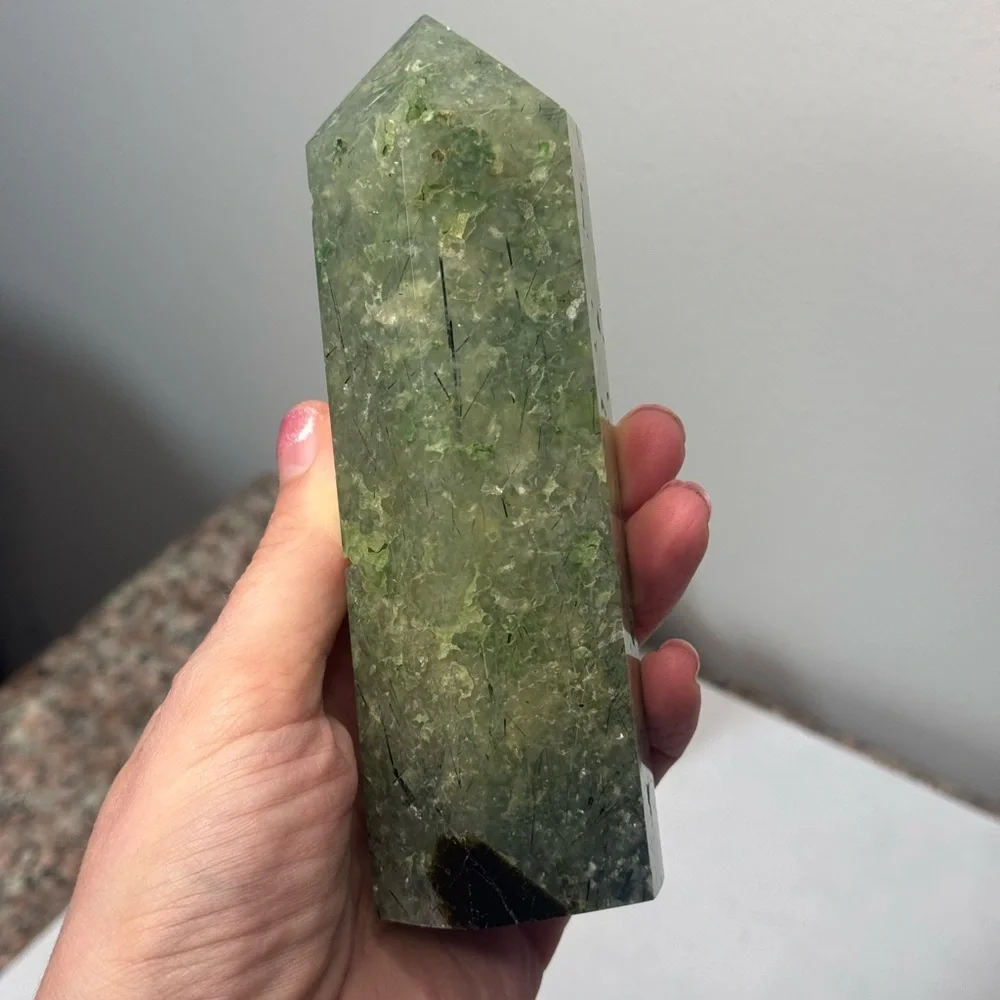 Prehnite Crystal Tower